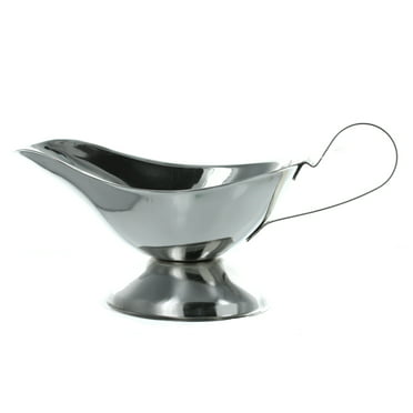 HUBERT 5 oz Footed Gravy Boat Stainless Steel